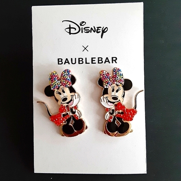 BaubleBar Jewelry - BaubleBar Disney Minnie Mouse Earrings New